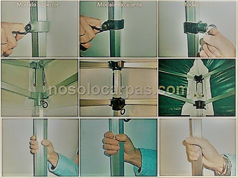 carpas plegables modelo básico excelente y superior